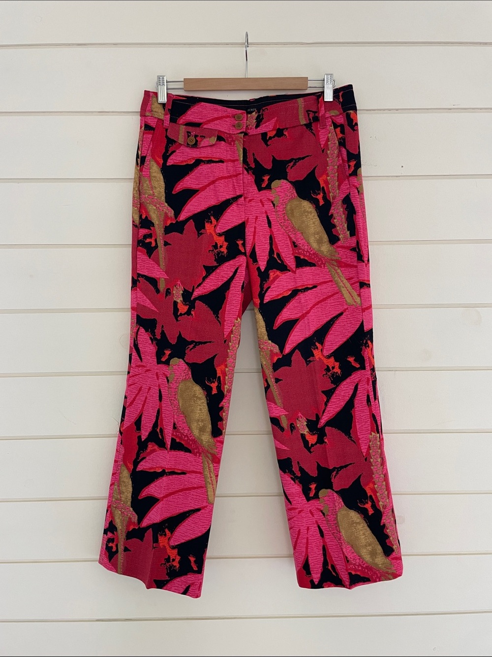 J.Crew Tropical Print Pants size 10